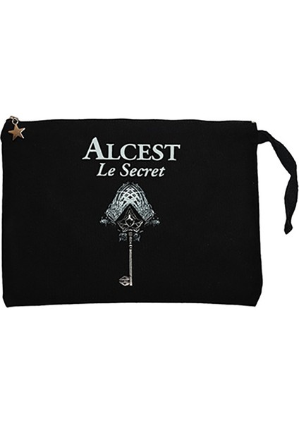 Alcest Le Secret Siyah Clutch Astarlı Cüzdan / El Çantası