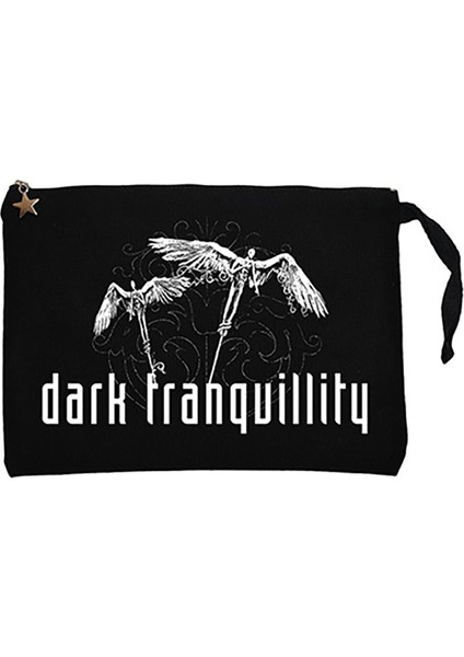 Dark Tranquillity Angel Siyah Clutch Astarlı Cüzdan / El Çantası
