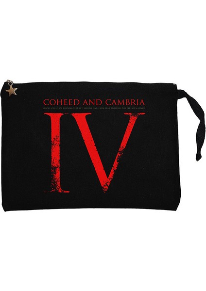 Coheed And Cambria Good Apollo Siyah Clutch Astarlı Cüzdan / El Çantası