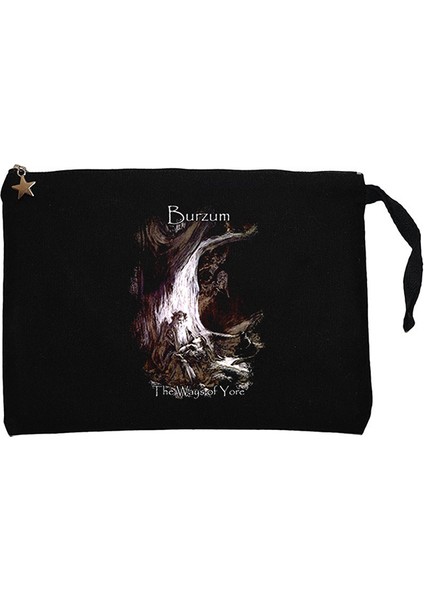 Burzum The Ways Of Yore Siyah Clutch Astarlı Cüzdan / El Çantası