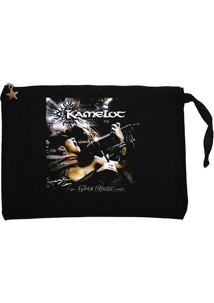 Kamelot Ghost Opera Siyah Clutch Astarlı Cüzdan / El Çantası