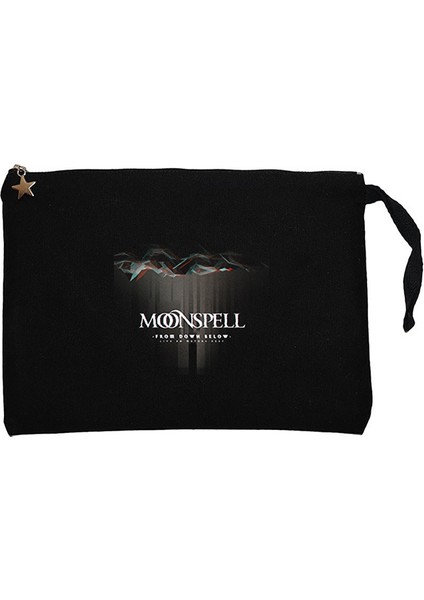 Moonspell From Down Below Siyah Clutch Astarlı Cüzdan / El Çantası