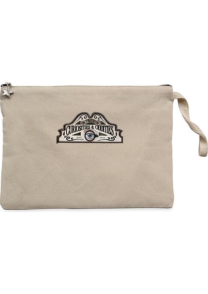 Cabinet Of Curiosities Board Krem Clutch Astarlı Cüzdan / El Çantası