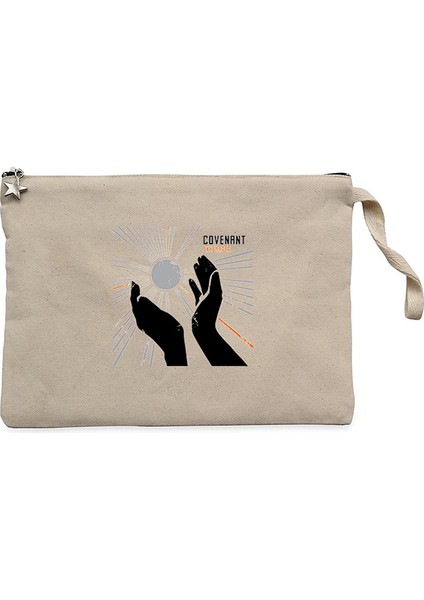 Covenant Skyshaper Krem Clutch Astarlı Cüzdan / El Çantası