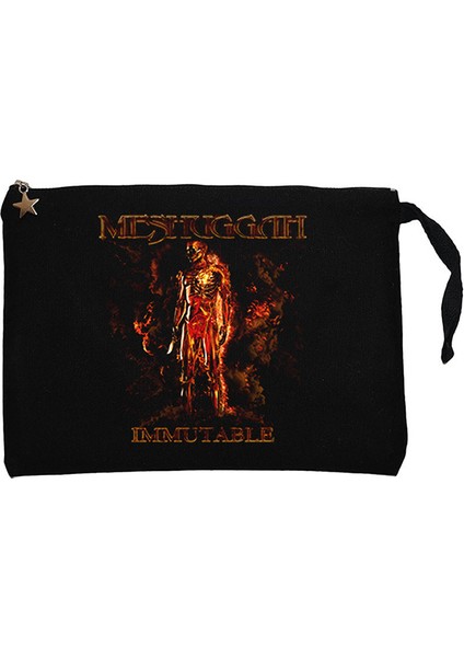 Meshuggah Immutable Siyah Clutch Astarlı Cüzdan / El Çantası