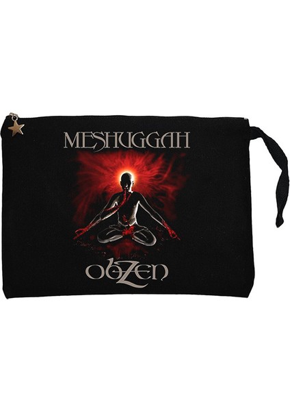 Meshuggah Obzen Siyah Clutch Astarlı Cüzdan / El Çantası