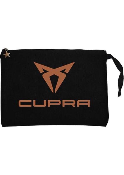 Kubra Logo Color Siyah Clutch Astarlı Cüzdan / El Çantası