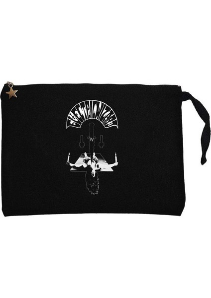 Electric Wizard Cvlt Nation Collab Siyah Clutch Astarlı Cüzdan / El Çantası
