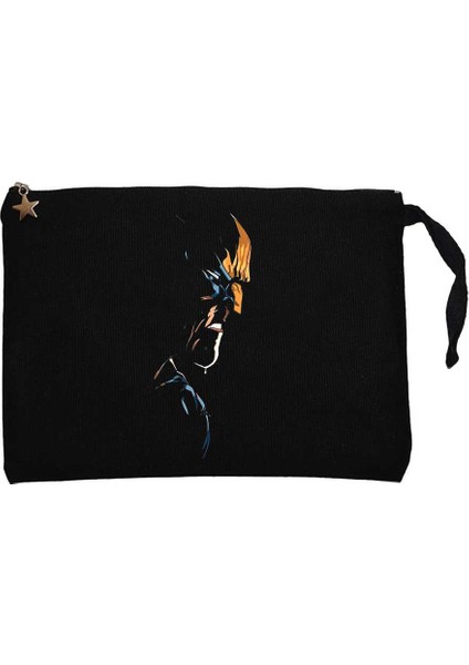 Wolverine Siluet Siyah Clutch Astarlı Cüzdan / El Çantası