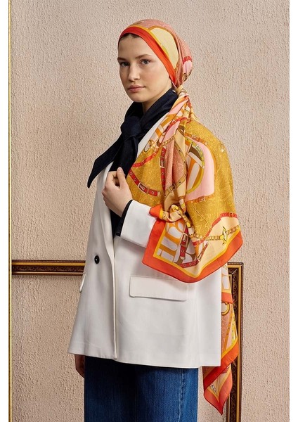 Turuncu Ed Scarf Celebrity Pietra Şal