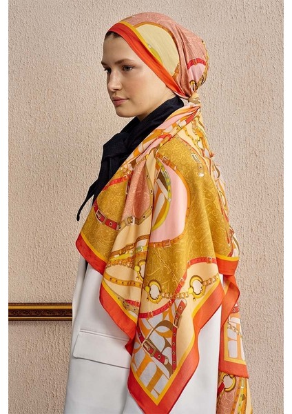 Turuncu Ed Scarf Celebrity Pietra Şal fiyatları