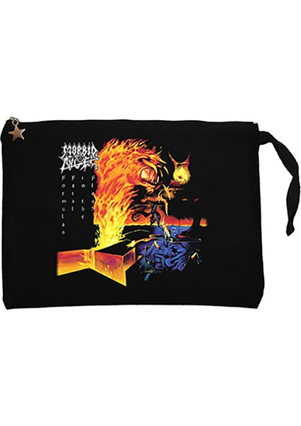 Morbid Angel Formulas Fatal To The Flesh Siyah Clutch Astarlı Cüzdan / El Çantası