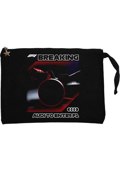F1 Breaking Siyah Clutch Astarlı Cüzdan / El Çantası