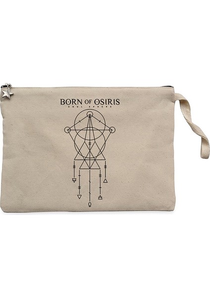 Born Of Osiris Limited Edition Krem Clutch Astarlı Cüzdan / El Çantası