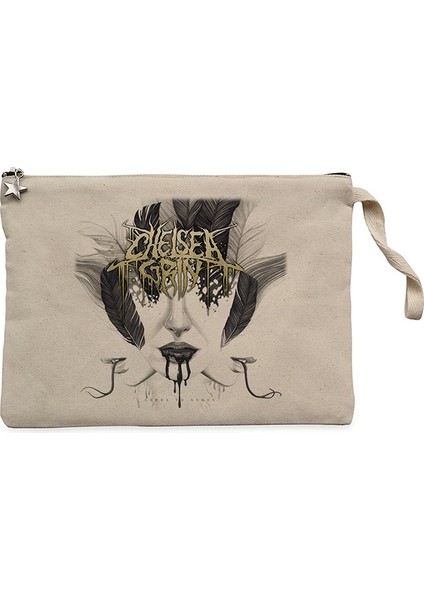 Chelsea Grin Ashes To Ashes Krem Clutch Astarlı Cüzdan / El Çantası