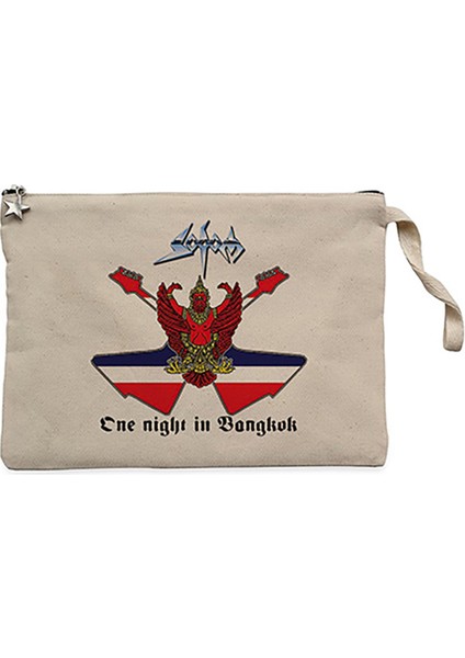 Sodom One Night In Bangkok Krem Clutch Astarlı Cüzdan / El Çantası