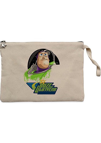 Buz Lightyear Krem Clutch Astarlı Cüzdan / El Çantası