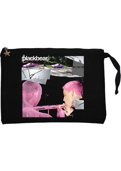 Blackbear Cybersex Siyah Clutch Astarlı Cüzdan / El Çantası