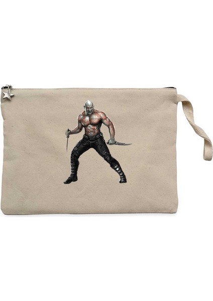 Galaksinin Koruyucuları Yok Edici Drax Krem Clutch Astarlı Cüzdan / El Çantası