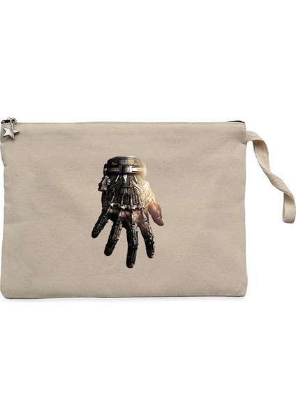 Call Of Duty Iron Hand Krem Clutch Astarlı Cüzdan / El Çantası