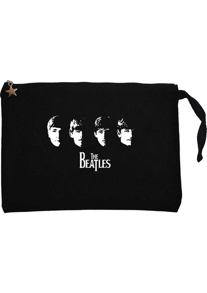 The Beatles Meet The Beatles! Siyah Clutch Astarlı Cüzdan / El Çantası