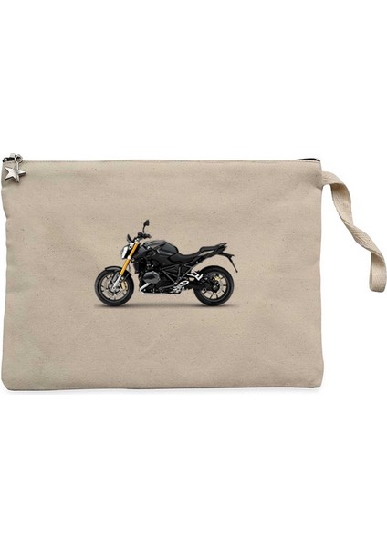 Bmw R1200R Krem Clutch Astarlı Cüzdan / El Çantası