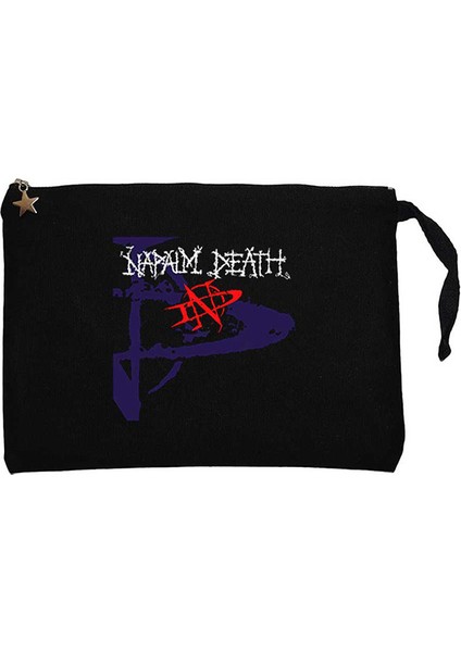 Napalm Death Greed Killing Siyah Clutch Astarlı Cüzdan / El Çantası