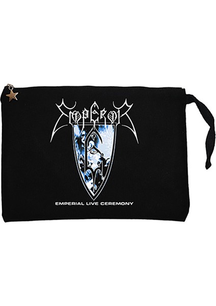 Emperor Emperial Live Ceremony Siyah Clutch Astarlı Cüzdan / El Çantası