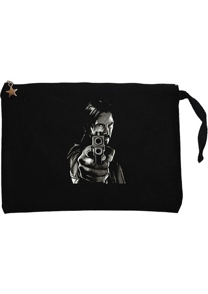 John Wick 4 Guns Siyah Clutch Astarlı Cüzdan / El Çantası