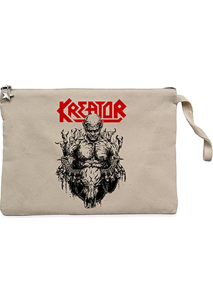 Kreator Dying Alive Siyah Clutch Astarlı Cüzdan / El Çantası