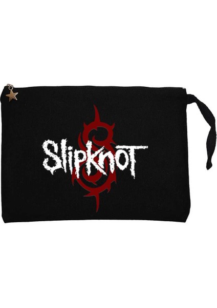 Slipknot Symboll Siyah Clutch Astarlı Cüzdan / El Çantası
