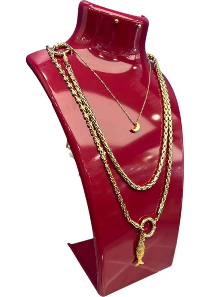 Fuşya akrilik takı standı, şık ve kullanışlı teşhir ve saklama çözümü, 19x30 cm fiyatları