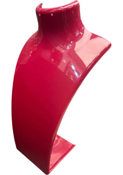 Fuşya akrilik takı standı, şık ve kullanışlı teşhir ve saklama çözümü, 19x30 cm indirimleri