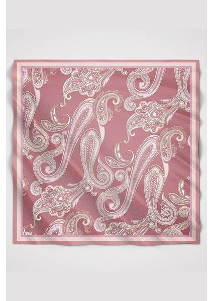 Pembe Ed Scarf Motif Desen Modal Eşarp