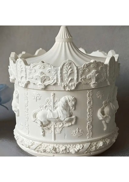 Beyaz Takı ve Mücevher Kutusu, Atlı Karınca Tasarımı, Organizer 12x10 cm modelleri