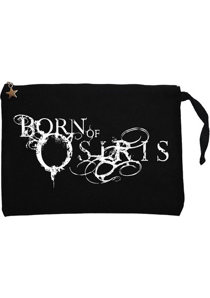 Born Of Osiris Black Siyah Clutch Astarlı Cüzdan / El Çantası