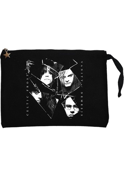 Celtic Frost Vanity Nemesis Siyah Clutch Astarlı Cüzdan / El Çantası