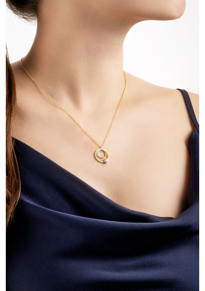 Tutulma 18 Ayar Sarı Altın Kaplama 44 cm Gümüş Yıldız Kolye fırsatları