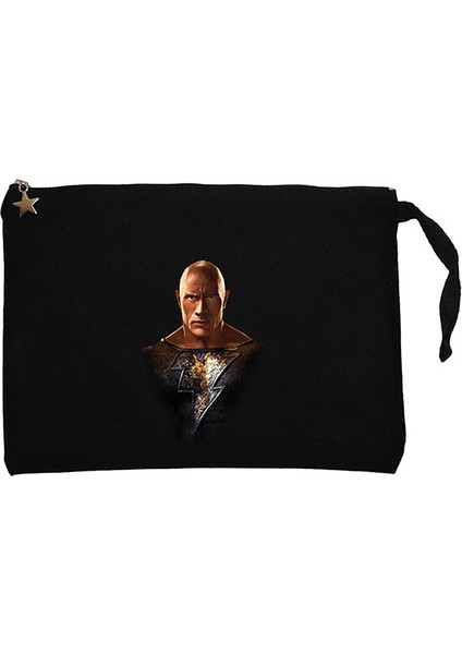 Black Adam Character Siyah Clutch Astarlı Cüzdan / El Çantası