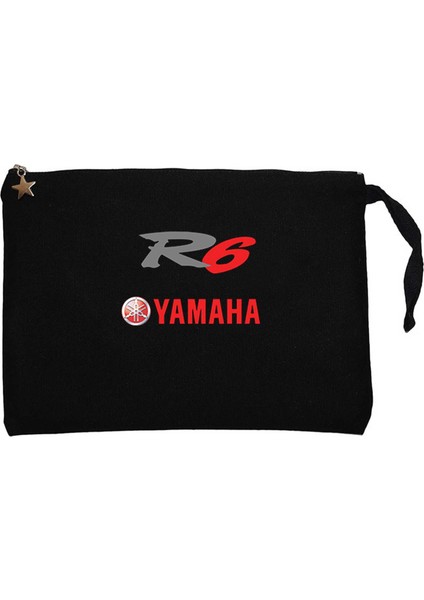 Yamha R6 Red Siyah Clutch Astarlı Cüzdan / El Çantası