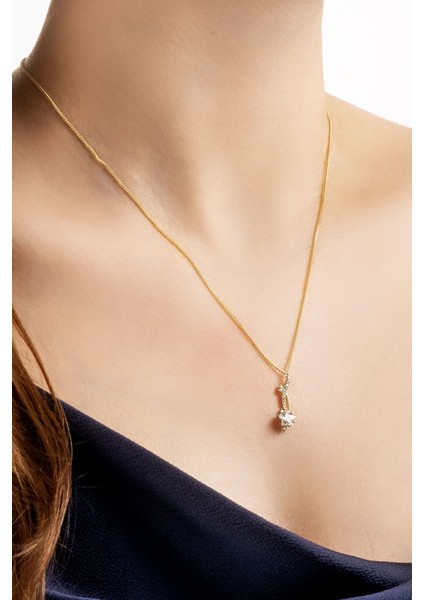 Şans Yıldızı 18 Ayar Sarı Altın Kaplama Gümüş Kolye fiyatları