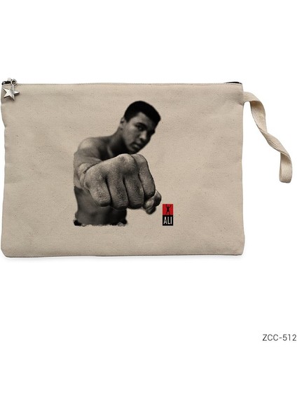 Muhammed Ali Punch Krem Clutch Astarlı Cüzdan / El Çantası