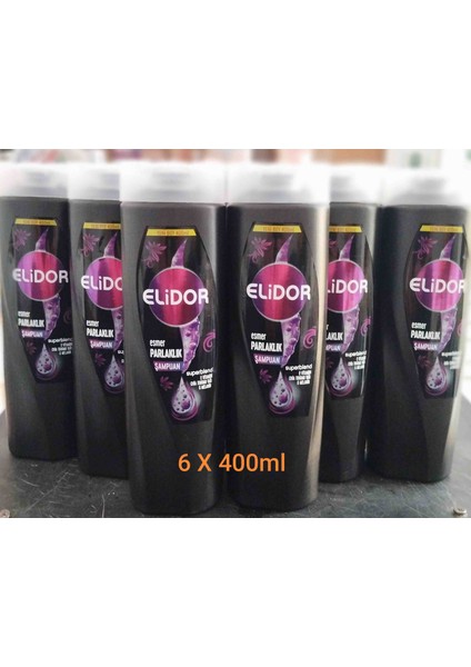 Esmer Parlaklık Şampuan Siyah E Vitamini 400 ml x 6 Adet
