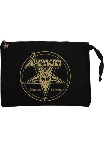 Venom Welcome To Hell Siyah Clutch Astarlı Cüzdan / El Çantası
