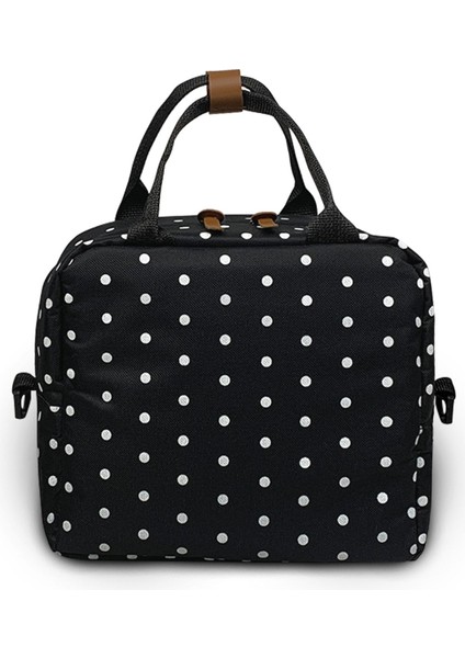 Unisex Siyah Food Bag Mama ve Çok Amaçlı Yemek Taşıma Termos Bebek Bakım Çantası
