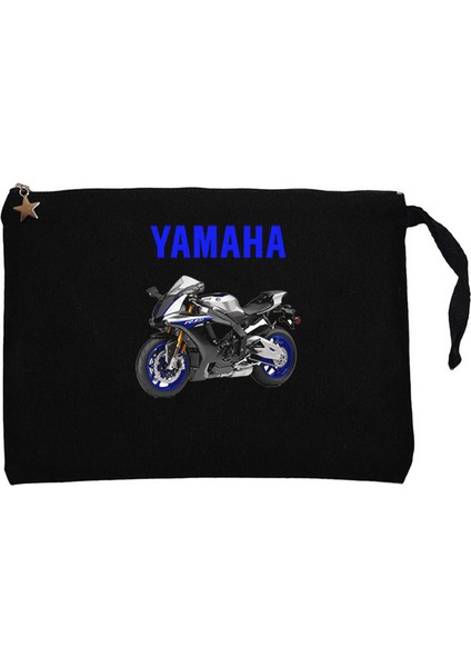 Yamha Text R1M Siyah Clutch Astarlı Cüzdan / El Çantası