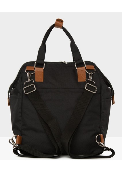 Siyah Baby Bag Baskılı Cepli Anne Bebek Bakım Sırt Çantası M000005163 fırsatları