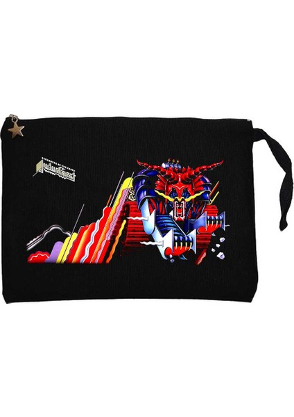 Judas Priest Defenders Siyah Clutch Astarlı Cüzdan / El Çantası