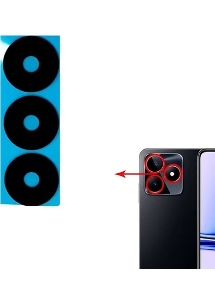 Realme C53 Uyumlu Kamera Camı