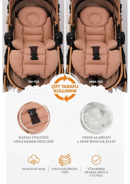 Ortopedik Bel Destekli Bebek Arabası Minderi, Pamuk Kumaş - Orijinal Ürün fiyatları